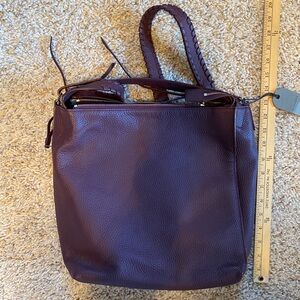 NWT All Saints Kita small backpack Burgundy red